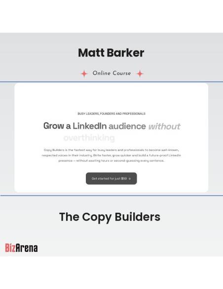 an image of Matt Barker - The Copy Builders 