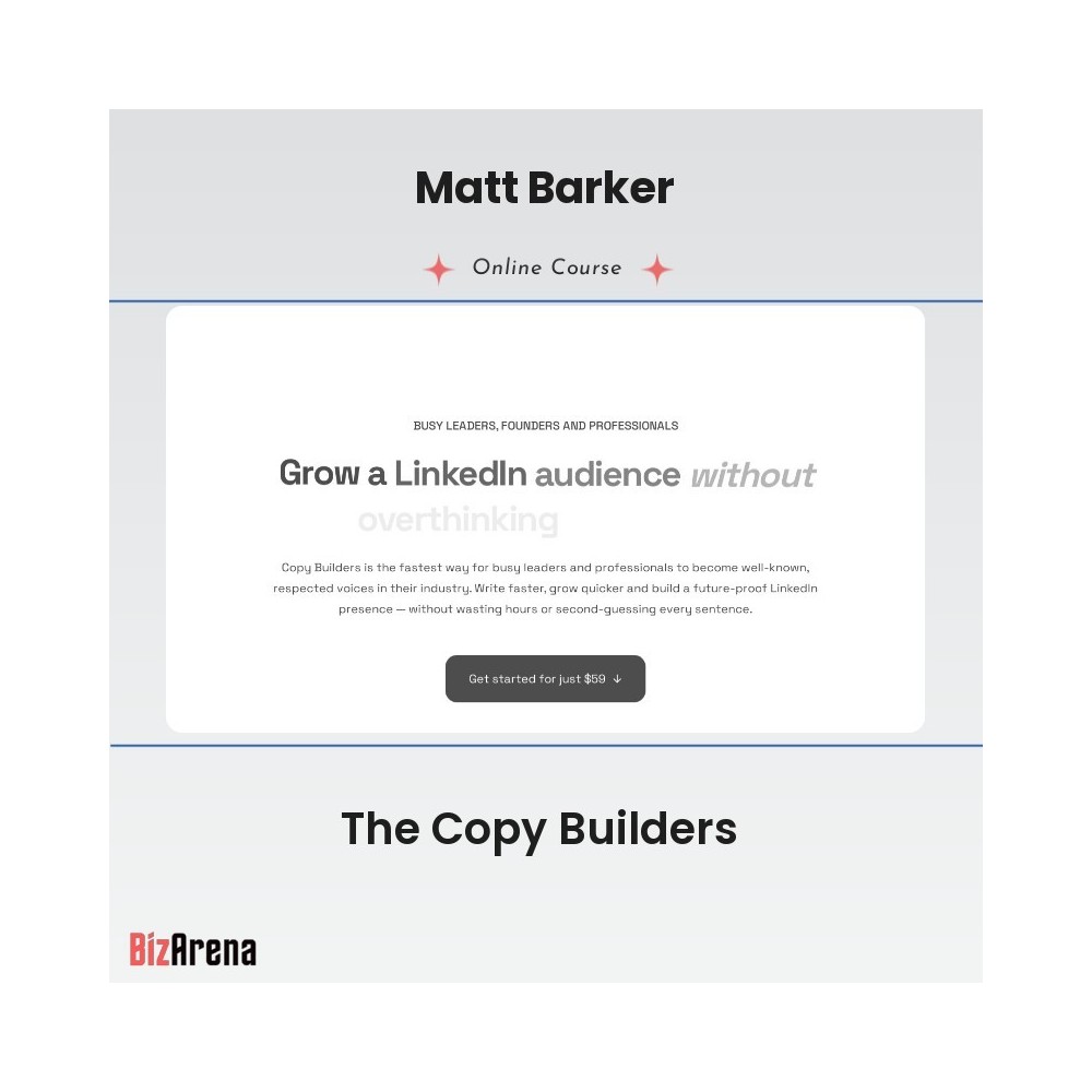 Matt Barker - The Copy Builders