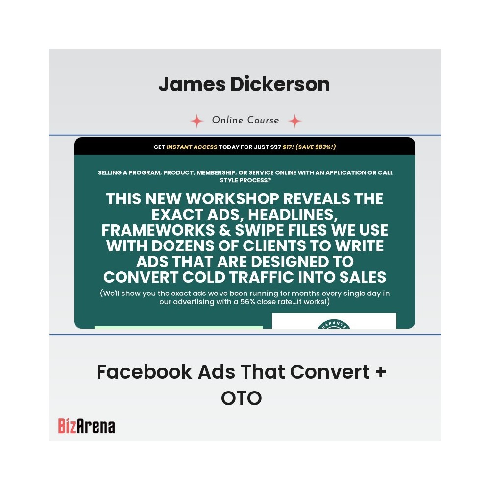 James Dickerson - Facebook Ads That Convert + OTO