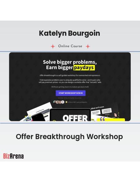 an image of Katelyn Bourgoin - Offer Breakthrough Workshop 