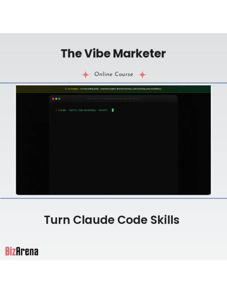 an image of The Vibe Marketer - Turn Claude Code Skills 
