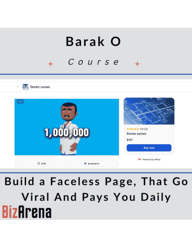 an image of Barak O - Build a Faceless Page, That Go Viral And Pays You Daily 